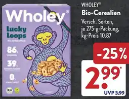 Aldi Süd WHOLEY Bio-Cerealien Angebot