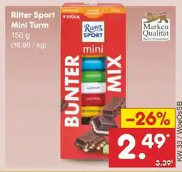 Netto Marken-Discount Ritter Sport Mini Turm Angebot
