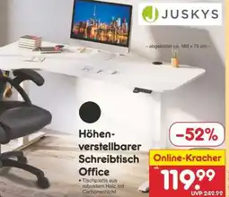 Netto Marken-Discount Höhenverstellbarer Schreibtisch Office Angebot
