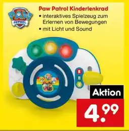 Netto Marken-Discount Paw Patrol Kinderlenkrad Angebot