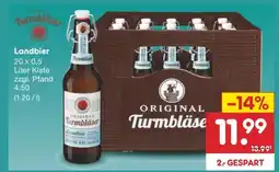 Netto Marken-Discount Original Turmbläser Landbier Angebot
