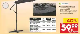 Netto Marken-Discount Ampelschirm Brazil Angebot