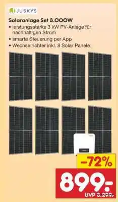 Netto Marken-Discount Solaranlage Set 3.000W Angebot