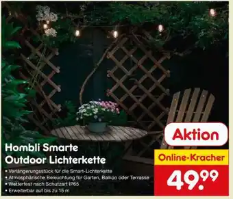 Netto Marken-Discount Hombli Smarte Outdoor Lichterkette Angebot