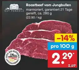 Netto Marken-Discount Roastbeef vom Jungbullen Angebot