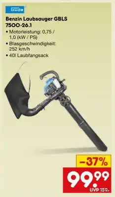 Netto Marken-Discount Benzin Laubsauger GBLS 7500-26.1 Angebot
