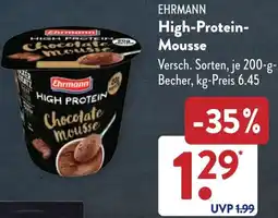 Aldi Süd EHRMANN High-Protein Mousse Angebot