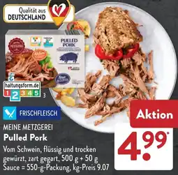Aldi Süd MEINE METZGEREI Pulled Pork Angebot