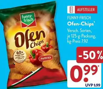 Aldi Süd FUNNY-FRISCH Ofen-Chips Angebot
