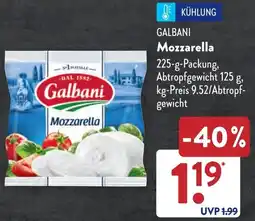 Aldi Süd GALBANI Mozzarella Angebot