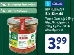Aldi Süd NUR NUR NATUR Bio-Kimchi Angebot
