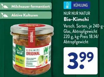 Aldi Süd NUR NUR NATUR Bio-Kimchi Angebot