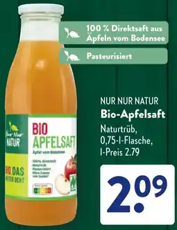 Aldi Süd NUR NUR NATUR Bio-Apfelsaft Angebot