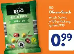 Aldi Süd BBQ Oliven-Snack Angebot