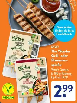 Aldi Süd MYVAY The Wonder Grill- oder Flammenspieße Angebot