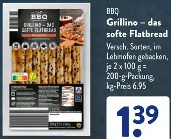 Aldi Süd BBQ Grillino - das softe Flatbread Angebot