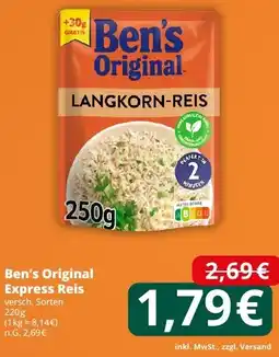 Famila Nord West Ben's Original Express Reis Angebot