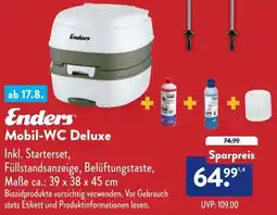 Aldi Süd Enders Mobil-WC Deluxe Angebot