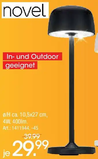 Zurbrüggen Novel Akku-Tischleuchte LAS VEGAS Angebot