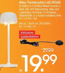 Zurbrüggen Novel Akku-Tischleuchte LAS VEGAS Angebot