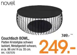 Zurbrüggen Novel Couchtisch BOWL Angebot