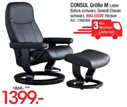 Zurbrüggen CONSUL Größe M Leder Batick schwarz, Gestell Classic schwarz. Angebot
