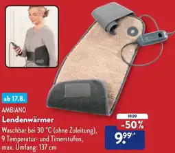 Aldi Süd AMBIANO Lendenwärmer Angebot