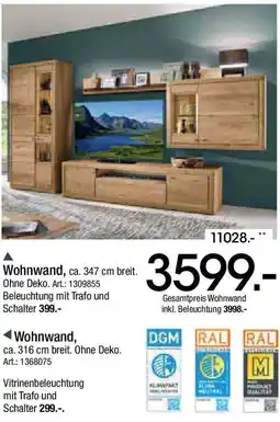 Zurbrüggen Wohnwand Angebot