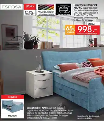 Zurbrüggen ESPOSA Schwebetürenschrank MILANO Angebot