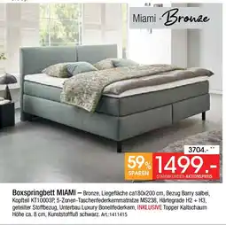 Zurbrüggen Miami -Bronze Boxspringbett MIAMI Angebot