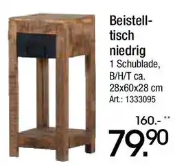 Zurbrüggen Beistell- tisch niedrig Angebot