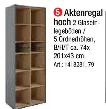 Zurbrüggen Aktenregal hoch Angebot