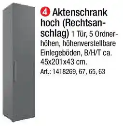 Zurbrüggen Aktenschrank hoch (Rechtsan- schlag) Angebot