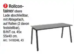 Zurbrüggen Rollcon- tainer Angebot