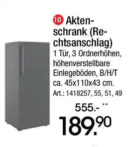 Zurbrüggen Akten- schrank (Re- chtsanschlag) Angebot