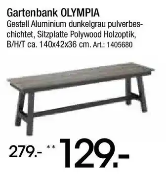 Zurbrüggen amalio Gartenbank OLYMPIA Angebot