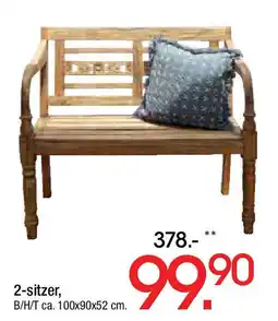 Zurbrüggen GARDEN ambia Gartenbank WILLIAM 2-sitzer Angebot