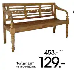 Zurbrüggen GARDEN ambia Gartenbank WILLIAM 3-sitzer Angebot