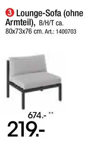 Zurbrüggen Dieter Knoll Lounge-Sofa ohne Armteil Angebot