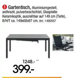 Zurbrüggen Dieter Knoll Gartentisch Angebot
