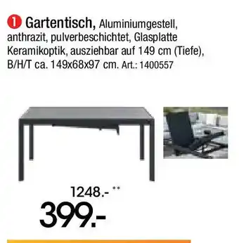 Zurbrüggen Dieter Knoll Gartentisch Angebot