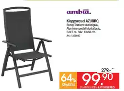 Zurbrüggen GARDEN ambia Klappsessel AZURRO Angebot