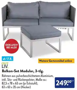 Aldi Süd OUT LIV Balkon-Set Modular, 3-tlg. Angebot