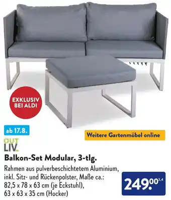 Aldi Süd OUT LIV Balkon-Set Modular, 3-tlg. Angebot