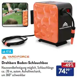 Aldi Süd YARD FORCE Drehbare Boden-Schlauchbox Angebot