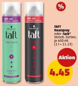 PENNY TAFT Haarspray oder -lack Angebot