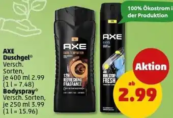 PENNY AXE Duschgel oder Bodyspray Angebot