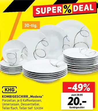 SCONTO KHG KOMBIGESCHIRR ,,Modena" Angebot