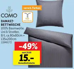 SCONTO COMO Damastbettwäsche Angebot