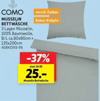 SCONTO COMO Musselin Bettwäsche Angebot